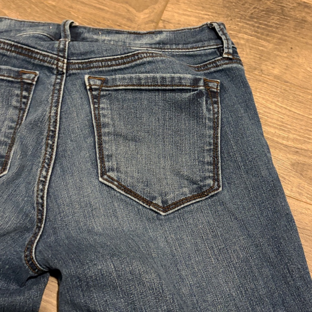 LOFT Women's modern Straight Leg Blue Jeans - Picture 8 of 8